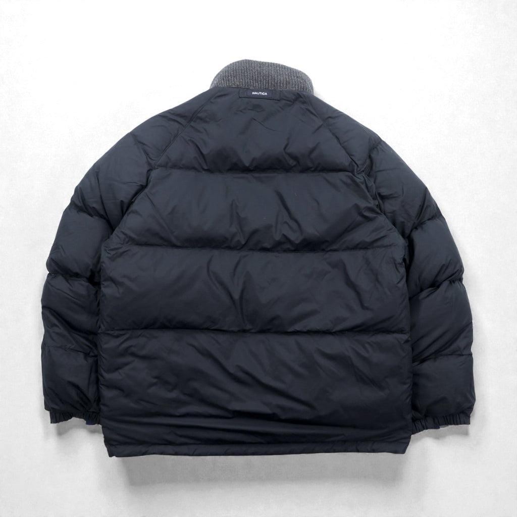 NAUTICA リバーシブル ボリューム ダウンジャケット 2XL マルチカラー ドローコード フード収納