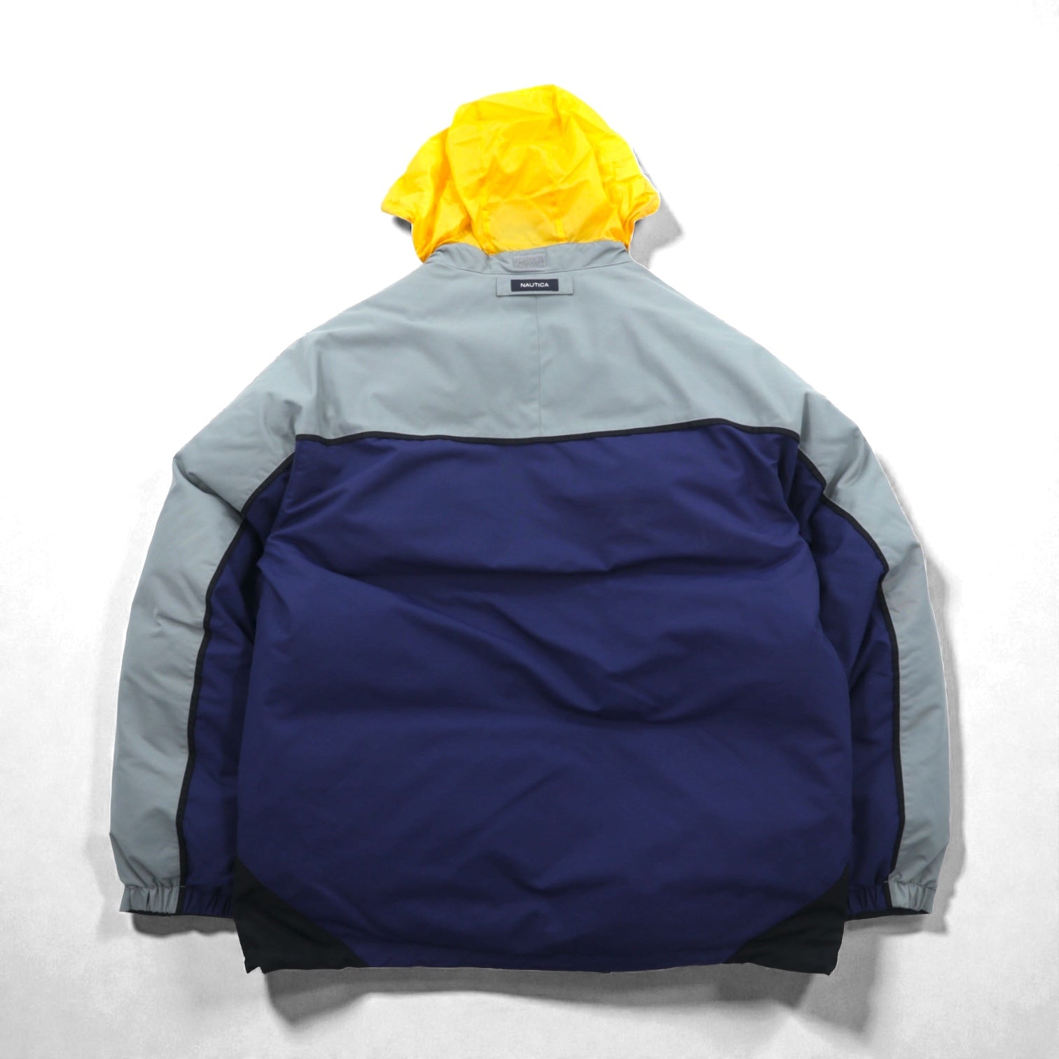 NAUTICA リバーシブル ボリューム ダウンジャケット 2XL マルチカラー ドローコード フード収納