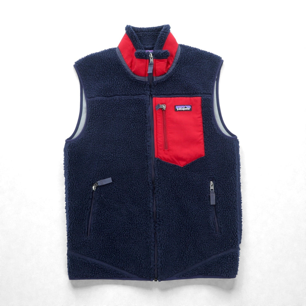 Patagonia クラシック レトロX Classic Retro X ボア フリース ベスト S ネイビー 23048