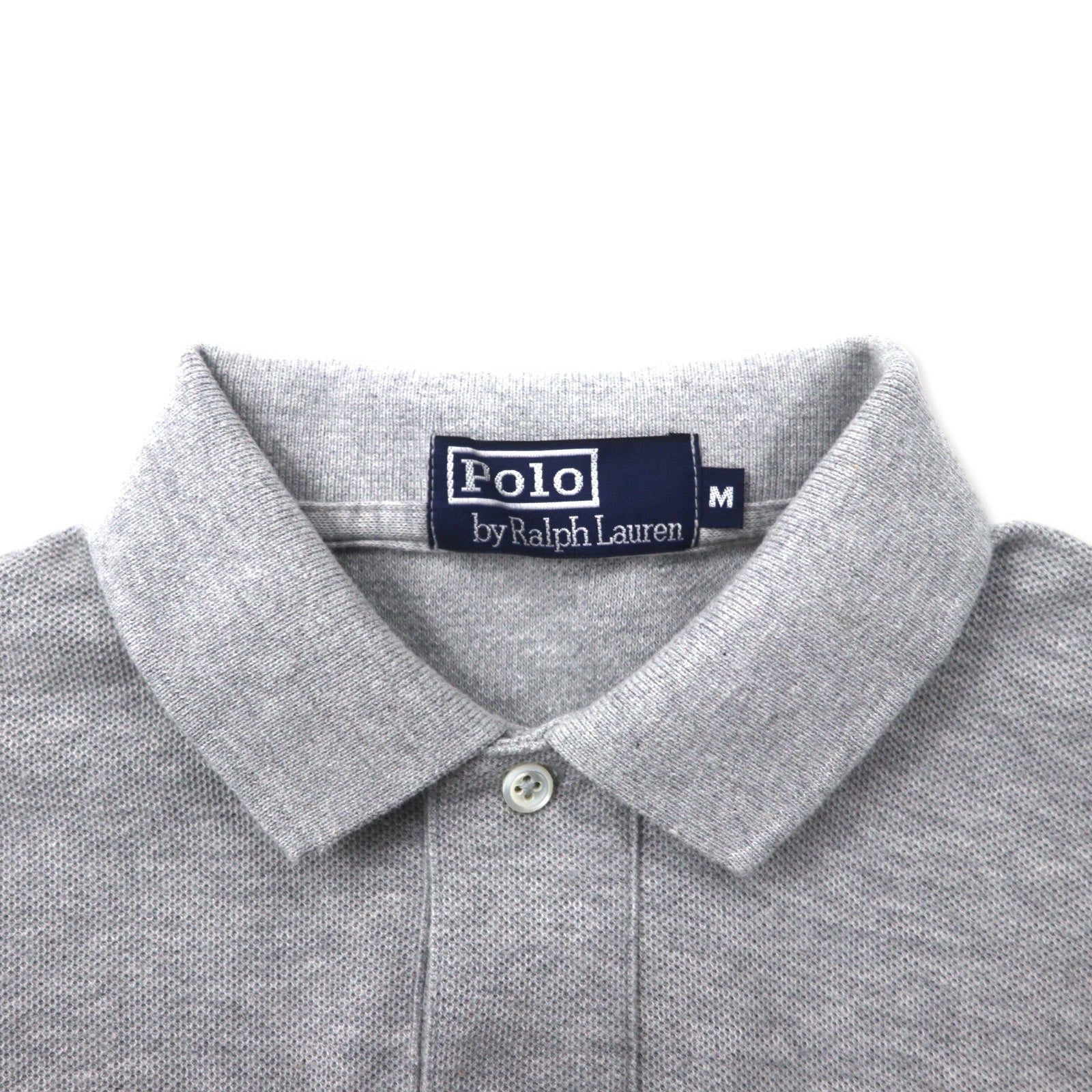 Polo by Ralph Lauren Polo a maniche lunghe M Grigio Cotone Piquet con ricamo Small Pony