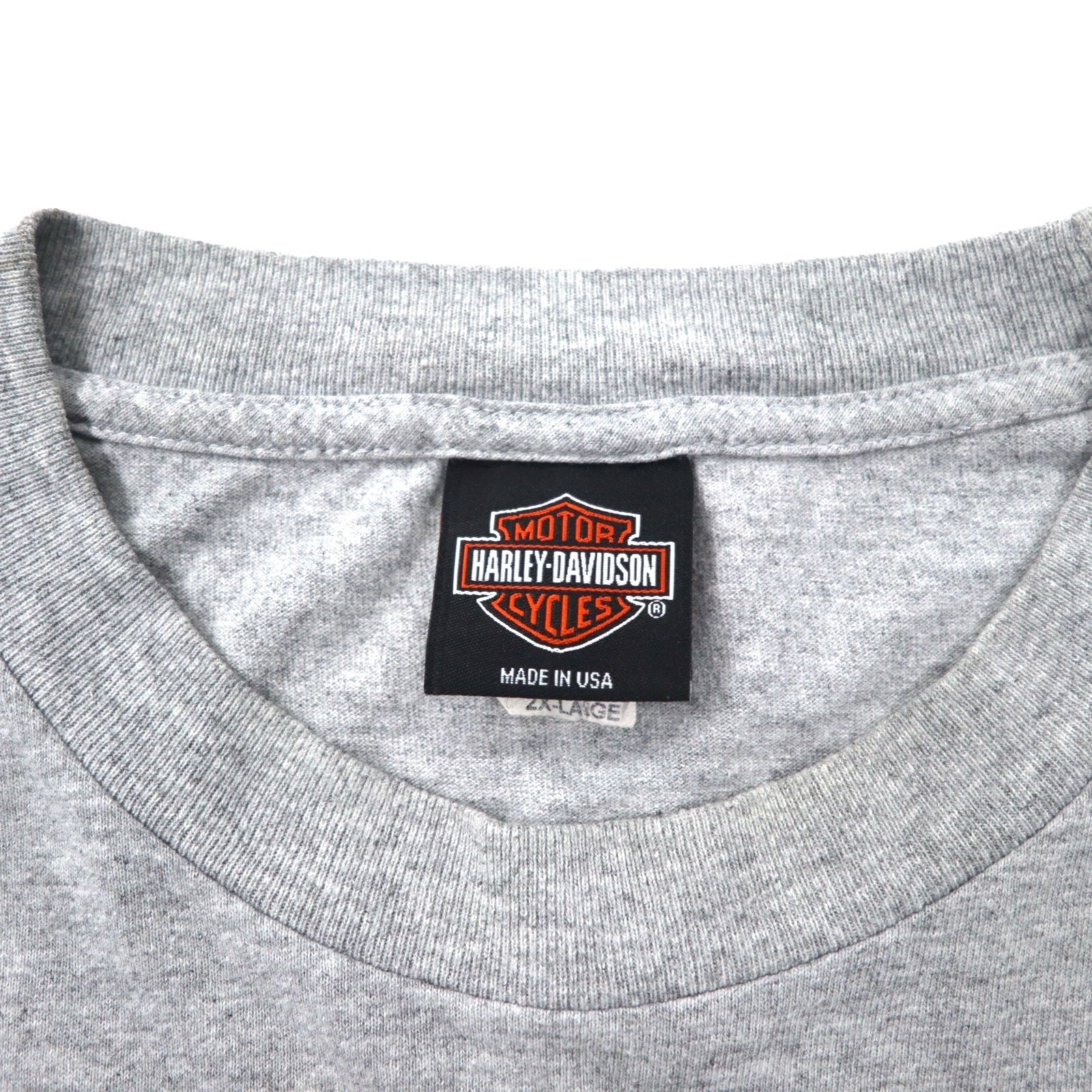 Maglietta HARLEY DAVIDSON USA con stampa logo 2XL grigia cotone LEESBURG-FLORIDA