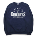 Felpa Lee SPORT anni '90 NFL stampa XL blu navy cotone DALLAS COWBOYS Made in Mexico