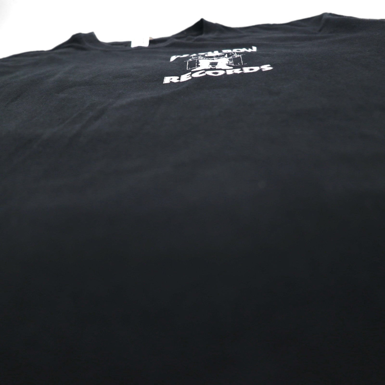 DEATH ROW RECORDS イギリス製 ヒップホップ レーベル Tシャツ L ブラック 両面プリント