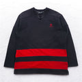 Timberland Felpa allacciata XL Nera Cotone Logo ricamato