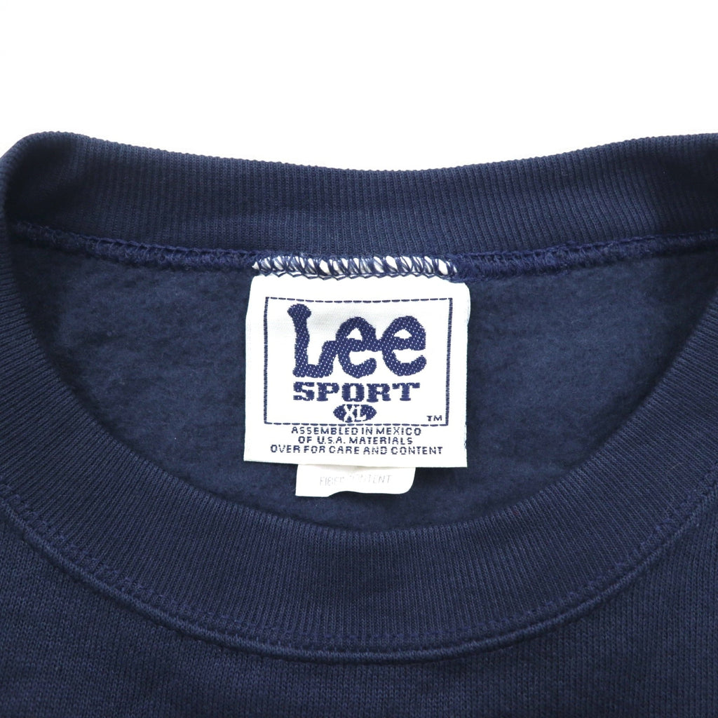 Felpa Lee SPORT anni '90 NFL stampa XL blu navy cotone DALLAS COWBOYS Made in Mexico