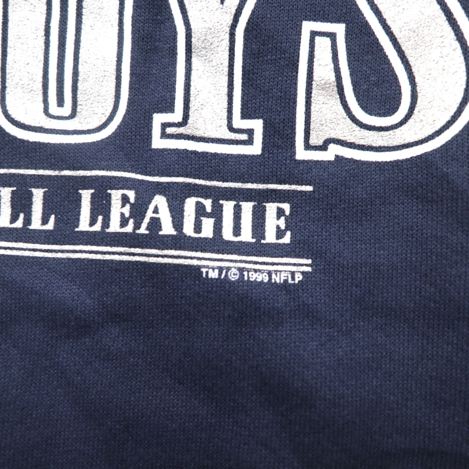 Felpa Lee SPORT anni '90 NFL stampa XL blu navy cotone DALLAS COWBOYS Made in Mexico