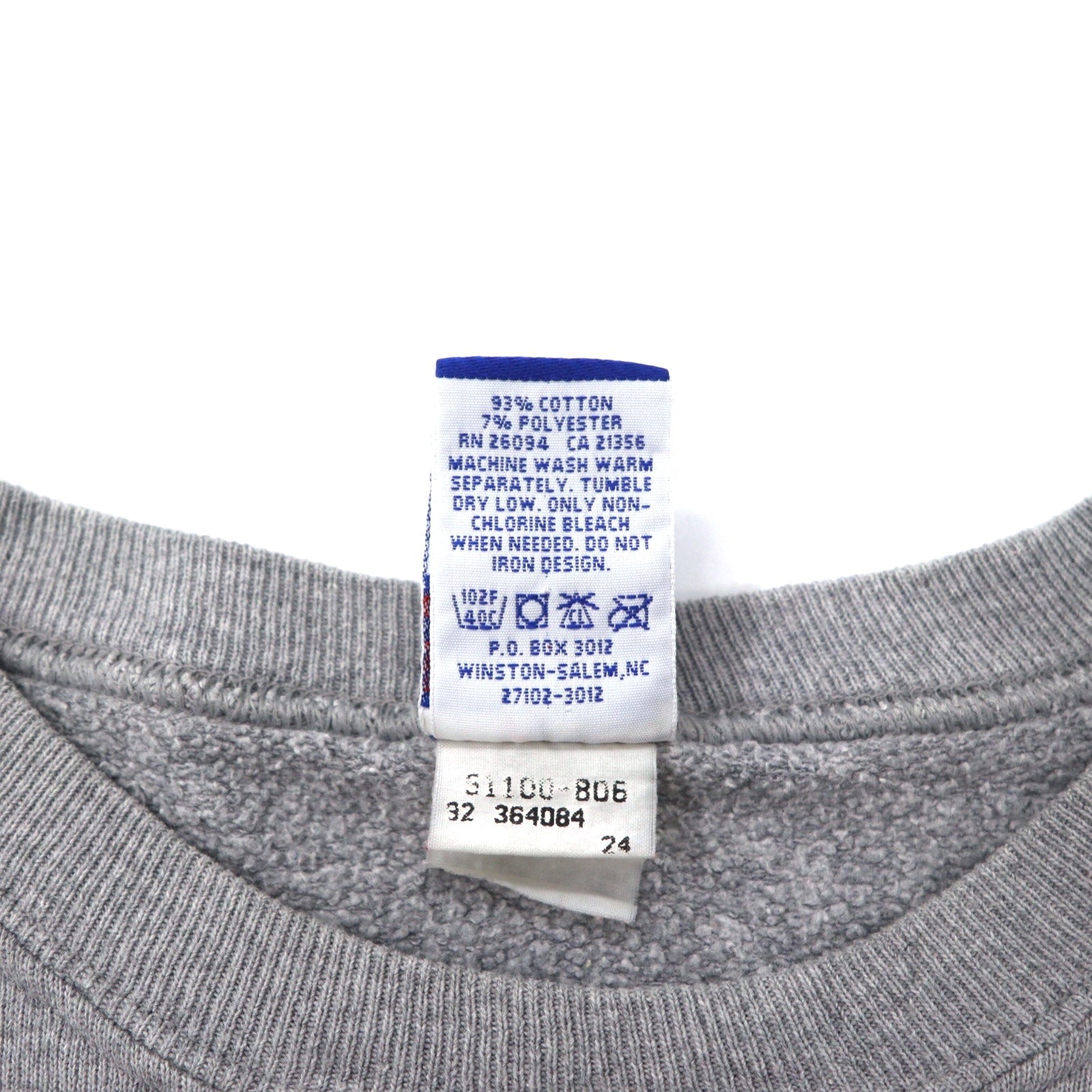 Champion anni '90 felpa stampata college XXL grigio cotone NCAA MICHIGAN logo ad arco taglia grande fabbricato in Costa Rica
