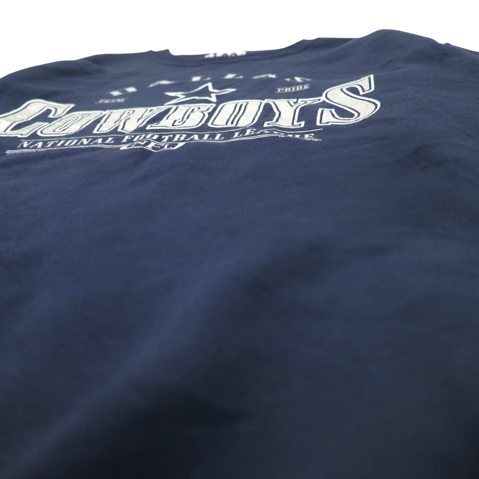 Felpa Lee SPORT anni '90 NFL stampa XL blu navy cotone DALLAS COWBOYS Made in Mexico