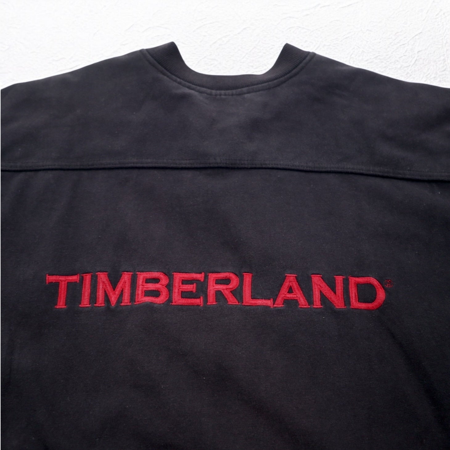 Timberland Felpa allacciata XL Nera Cotone Logo ricamato