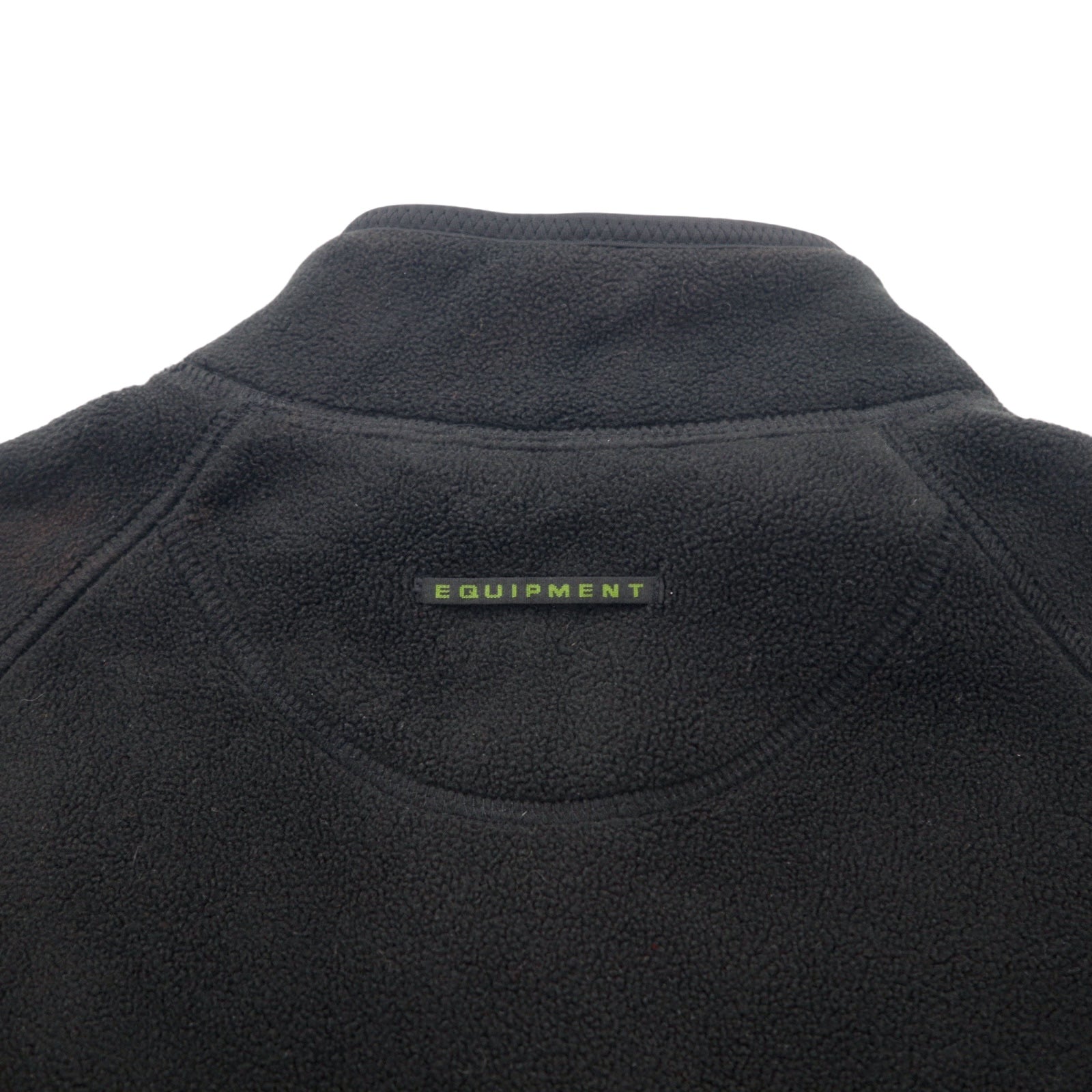 adidas EQUIPMENT gilet in pile full zip anni 2000, taglia XL, nero, poliestere