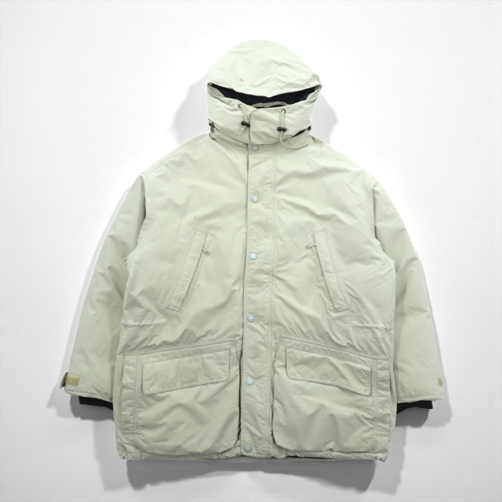 Eddie Bauer 90年代 ゴアテックス 防水 GORE-TEX グース ダウンジャケット L ドローコード フード着脱
