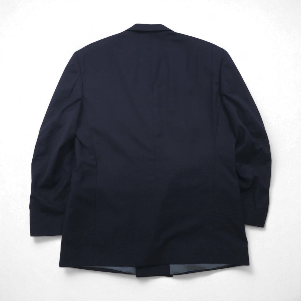 80s USA UNION MADE Vintage Blazer NINO CERRUTI 80年代 USA製 ピークドラペル ダブル ブレザー テーラードジャケット L 金ボタン ユニオンメイド ACTWUタグ 紺ブレ