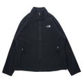 THE NORTH FACE フルジップ フリースジャケット XL ブラック ポリエステル ワンポイントロゴ刺繍 ビッグサイズ エルサルバドル製