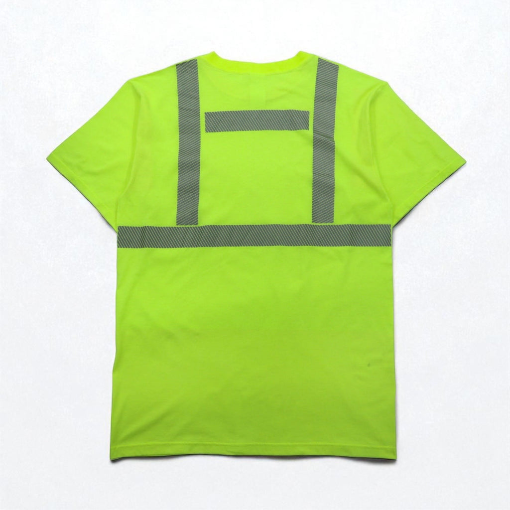 USA製 UNIQUE SOURCE リフレクター ワーク Tシャツ Safety Tee 3XL イエロー コットン ポリエステル
