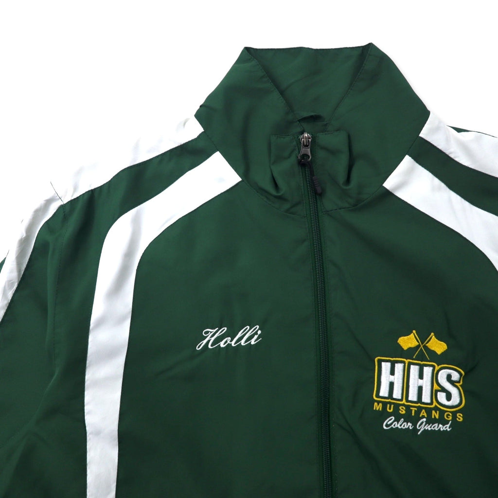 Giacca in nylon Sport-Tek, taglia M, colore verde, 100% poliestere, ricamo del logo HHS.