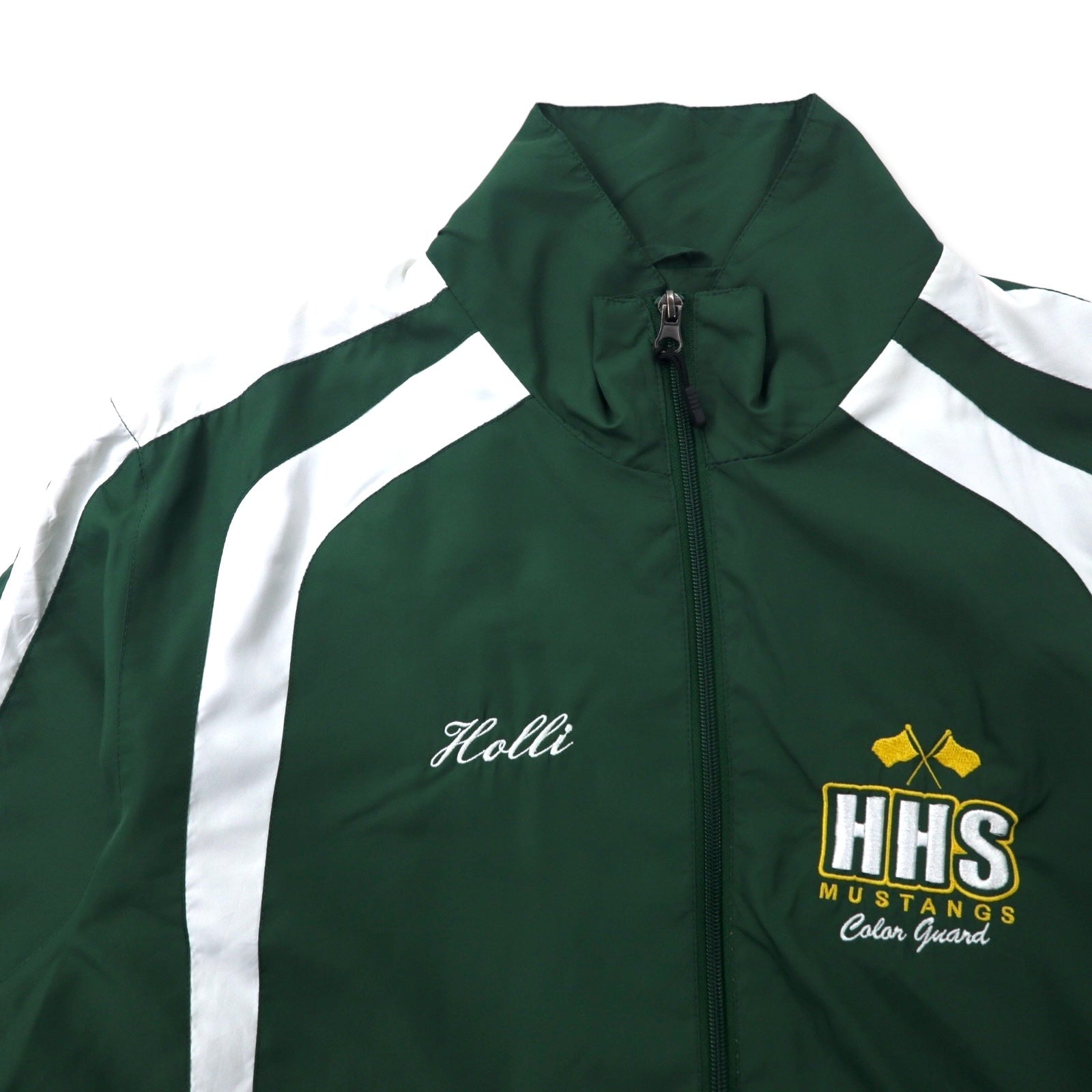 Giacca in nylon Sport-Tek, taglia M, colore verde, 100% poliestere, ricamo del logo HHS.