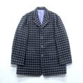 PAZZO 90年代 日本製 ヴィンテージ カシミア 4B テーラードジャケット ブレザー XL チェック Marcolana Wool and Cashmere