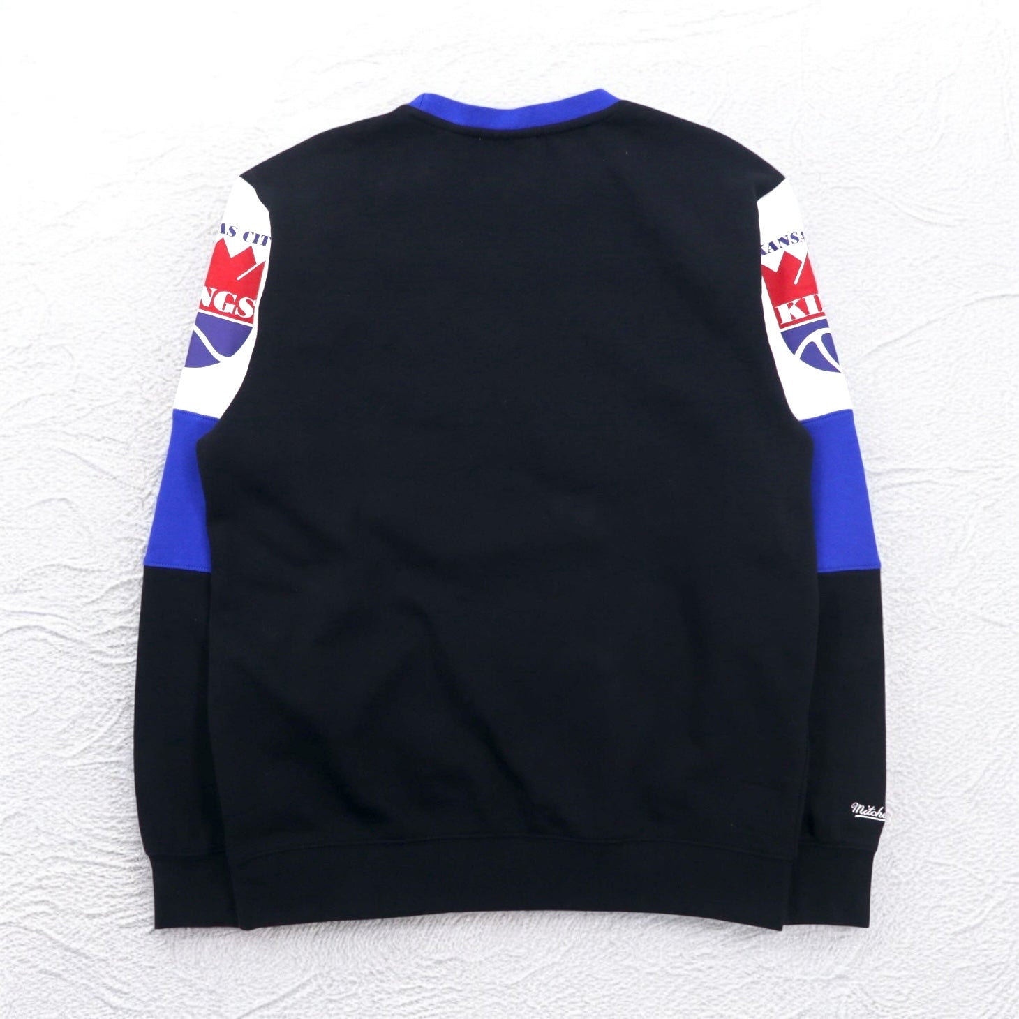 mitchell & ness Felpa L nera Color Block cotone garzato NBA KANSAS CITY KINGS