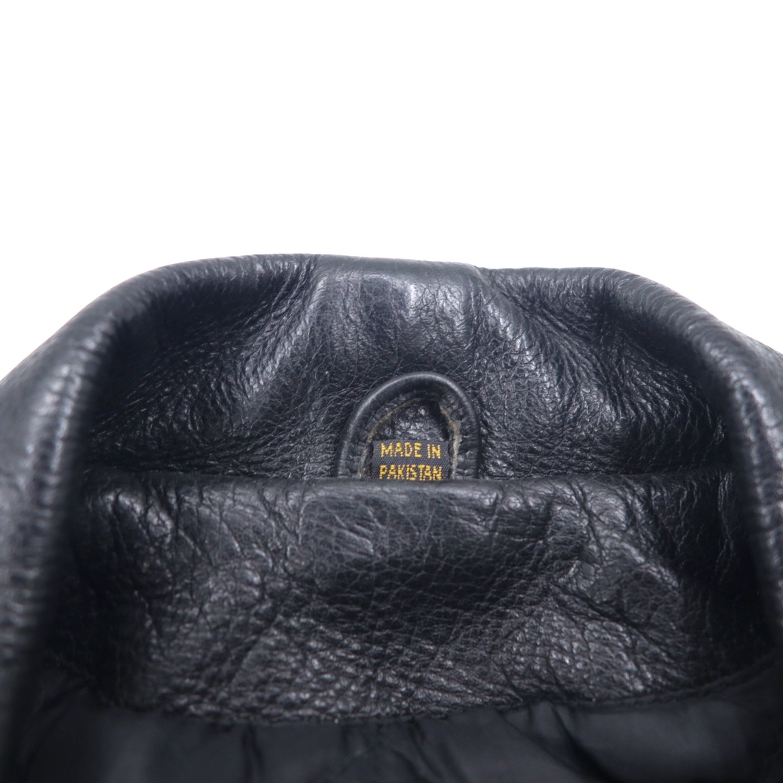 パキスタン製 90年代 パキジャン ダブルライダース レザージャケット XL ブラック GENUINE Leather レザー キルティングライナー