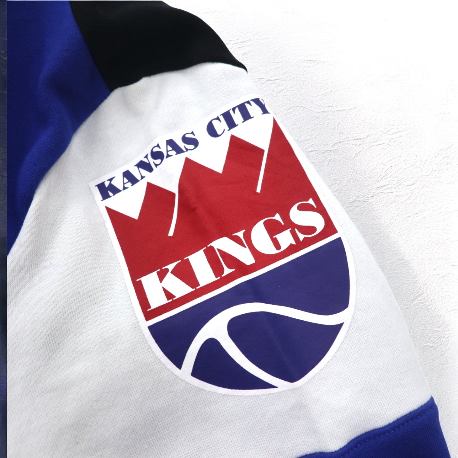 mitchell & ness Felpa L nera Color Block cotone garzato NBA KANSAS CITY KINGS