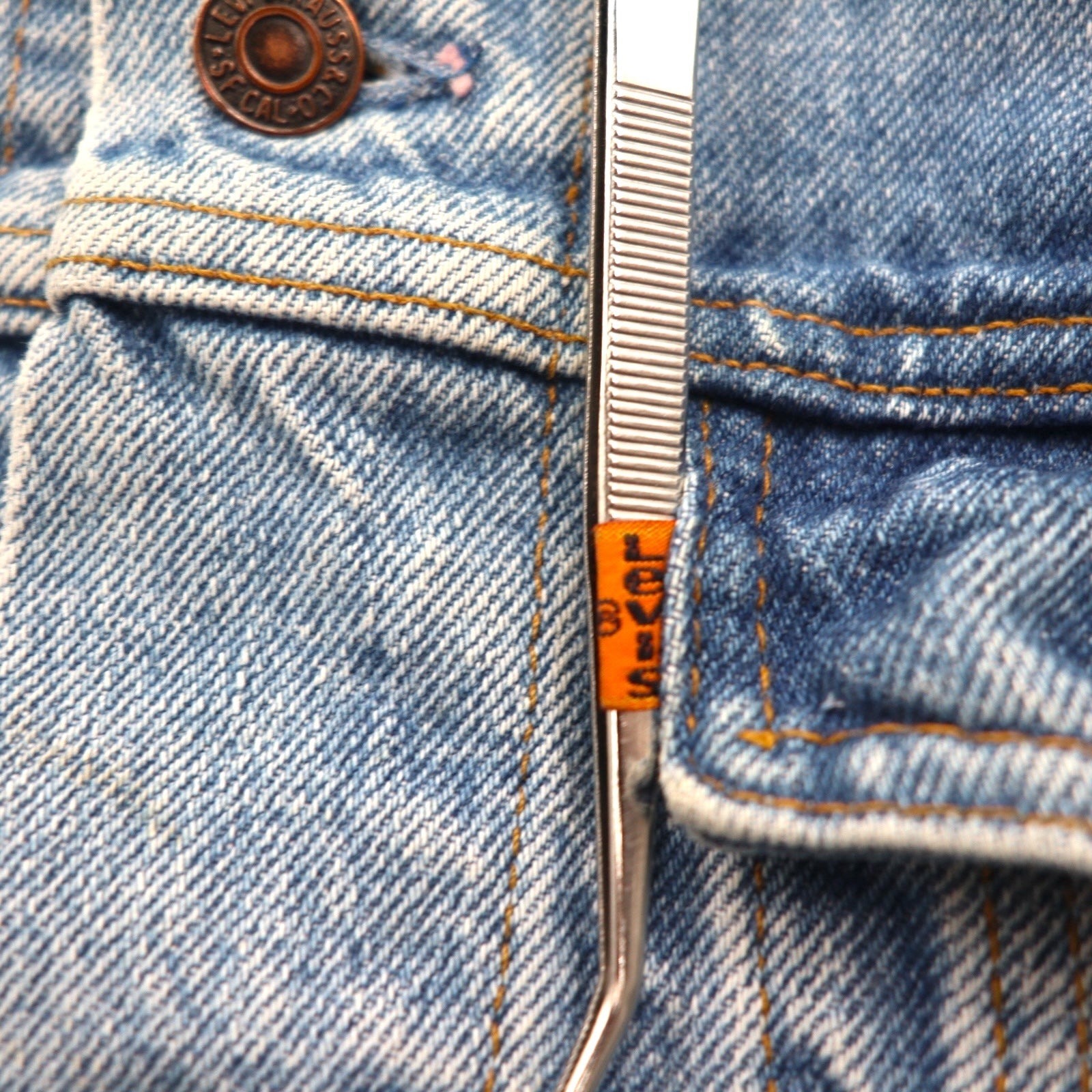 Levi's 90年代 カナダ製 オレンジタブ デニムトラッカージャケット Gジャン L インディゴ 75505-0212