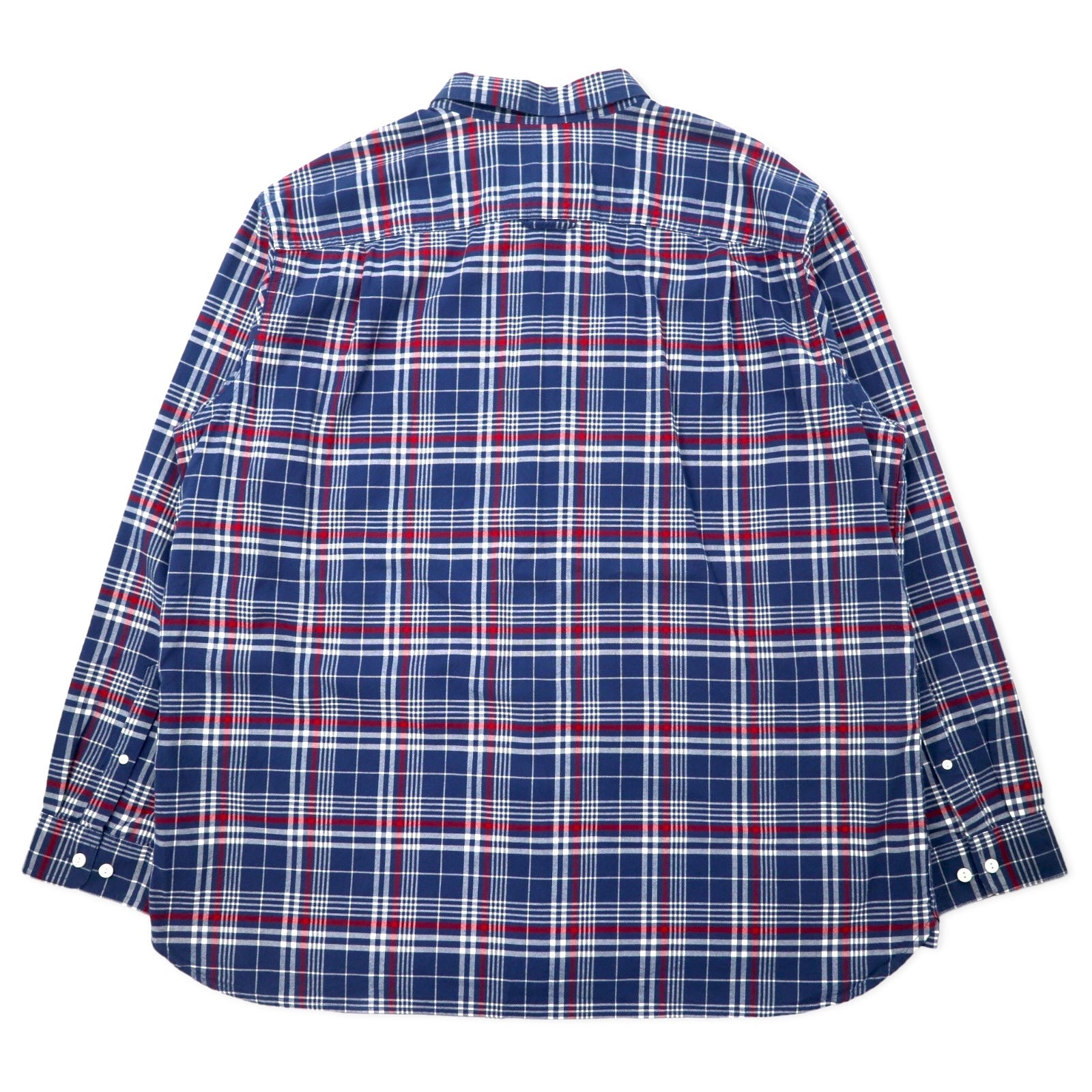 L.L.Bean Camicia a quadri XXL Blu navy Cotone Taglia grande 285277