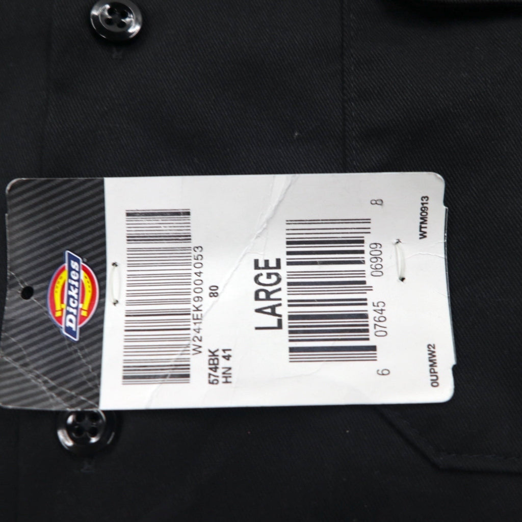 Dickies camicia da lavoro L nero poliestere cotone tasca 574BK made in Honduras articolo nuovo