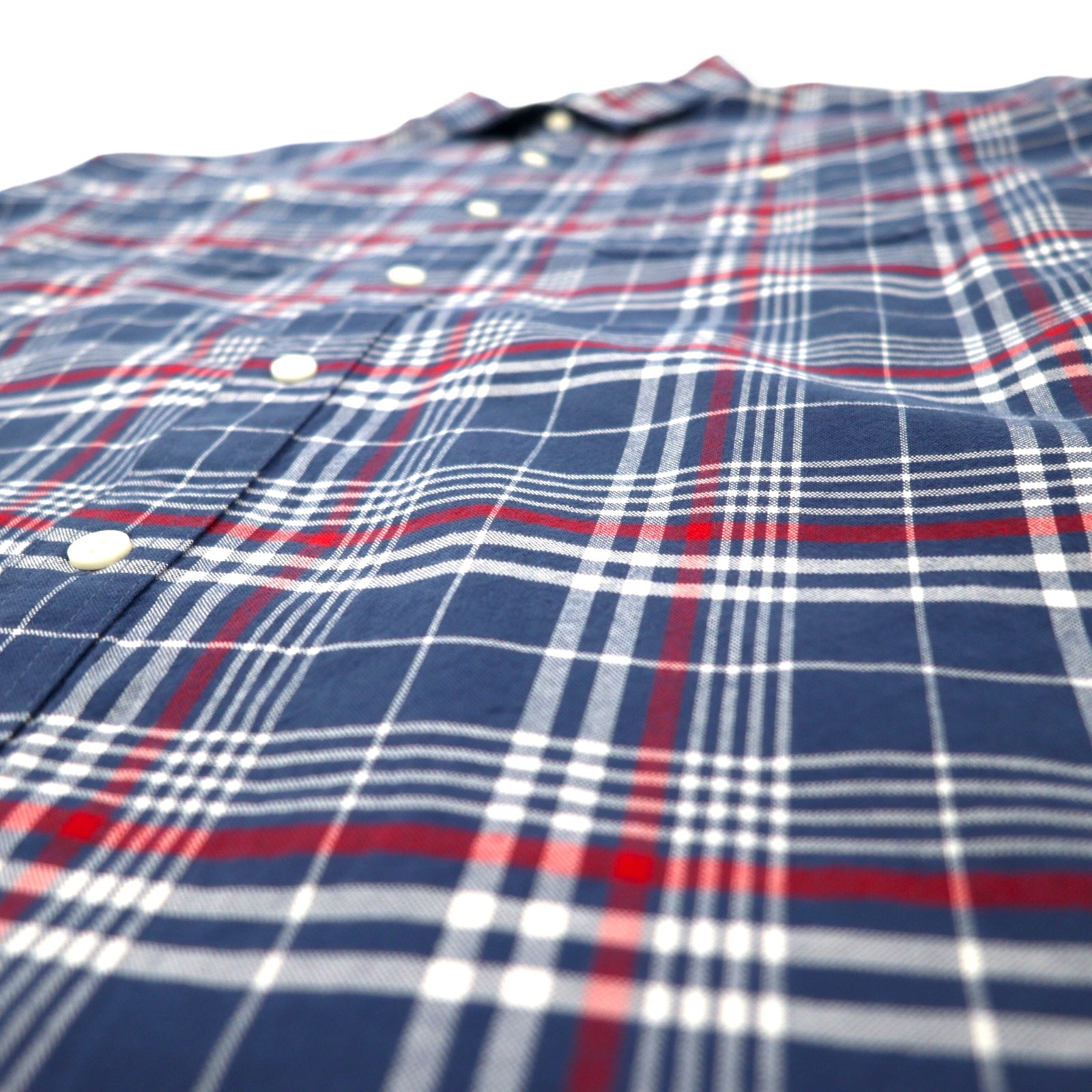 L.L.Bean Camicia a quadri XXL Blu navy Cotone Taglia grande 285277