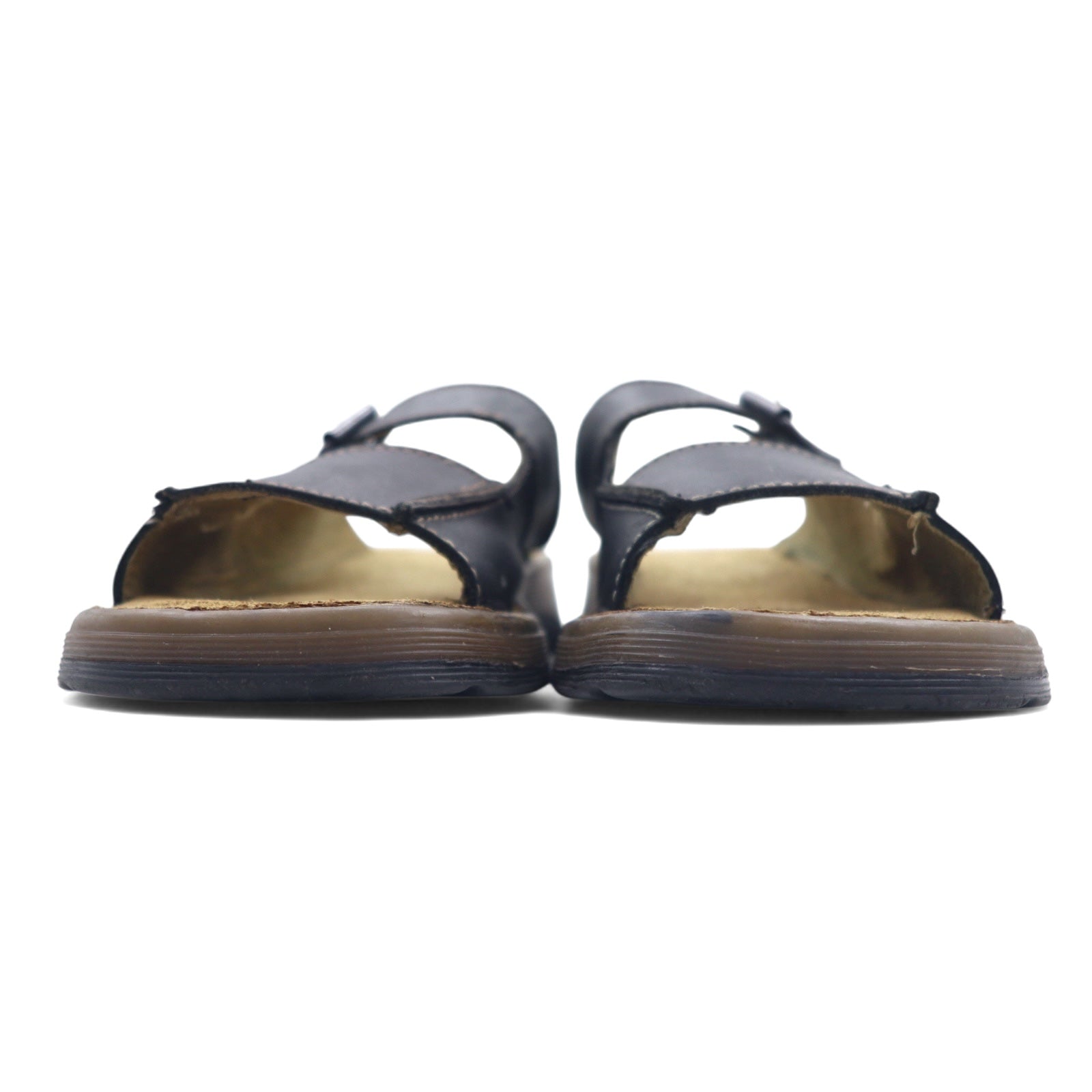 Dr.Martens レザー スライド サンダル 25cm ブラック ロゴ 8A51