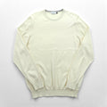 BARNEYS NEW YORK 日本製 ニット セーター L ホワイト ウール 23538519