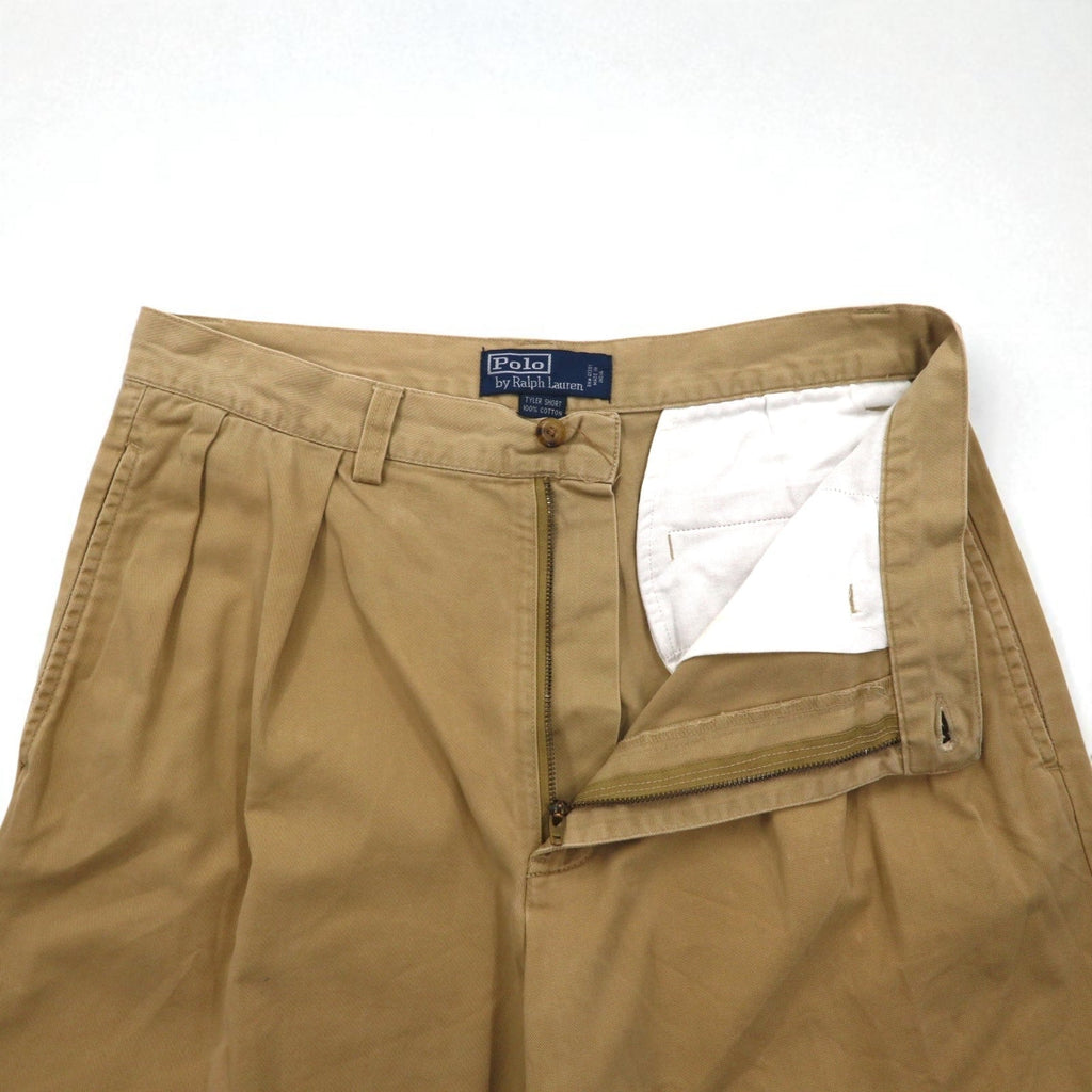 Polo by Ralph Lauren anni '90 Polo Chino TYLER SHORT pantaloncini a due pince M beige cotone