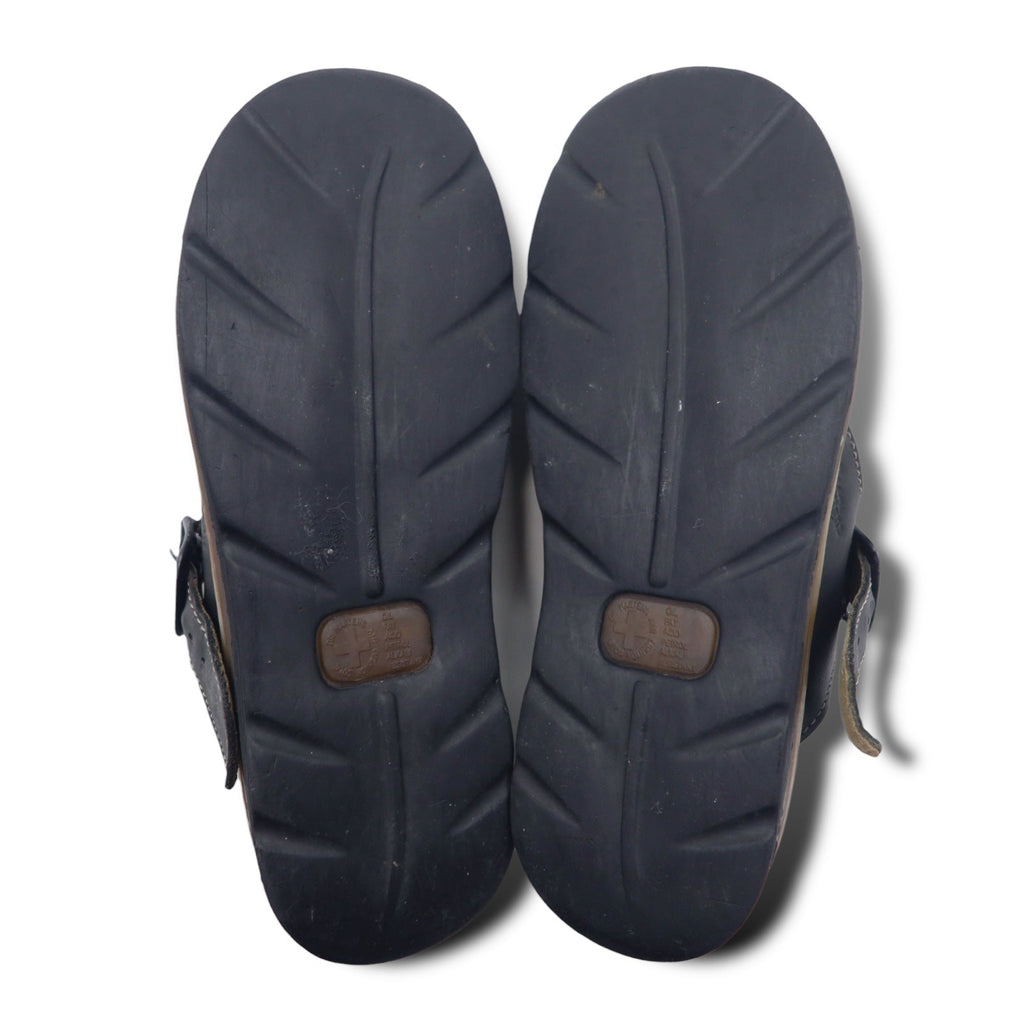 Dr.Martens レザー スライド サンダル 25cm ブラック ロゴ 8A51