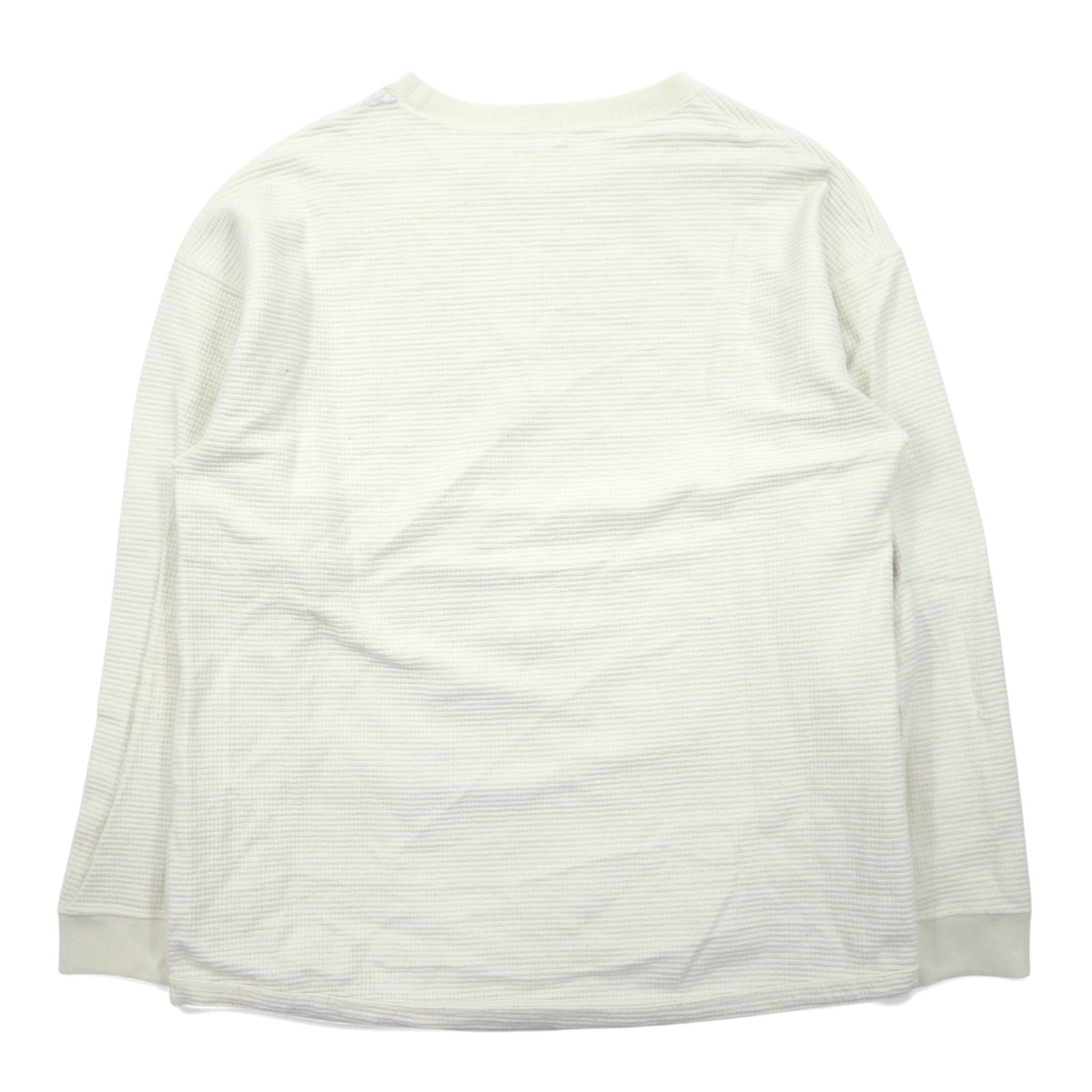 AOZORA BLUE HEAVEN サーマル ロングスリーブ Tシャツ 4 ホワイト コットン go slow caravan取扱い 日本製
