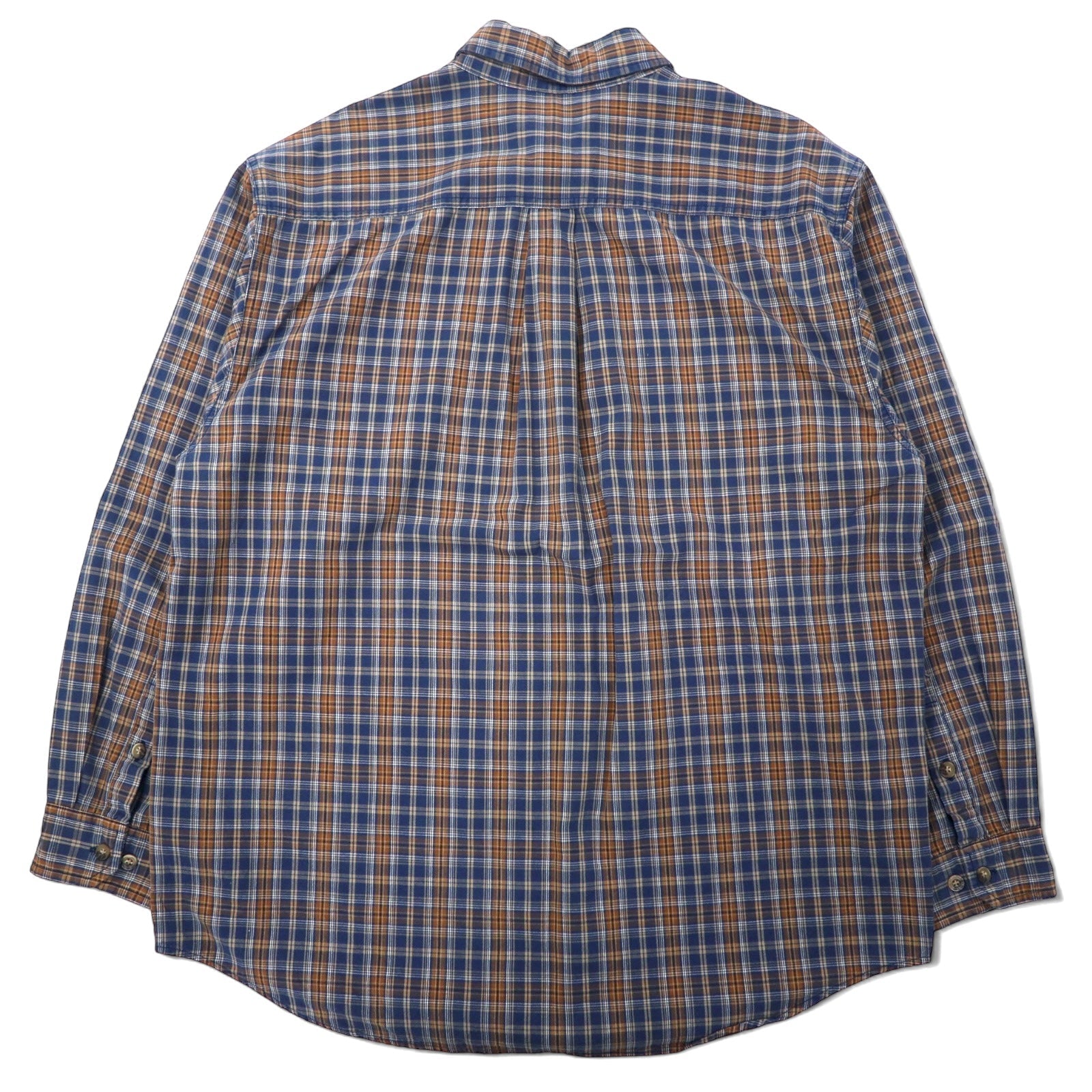Carhartt Camicia da lavoro in flanella L Blu navy Marrone Cotone Taglia grande
