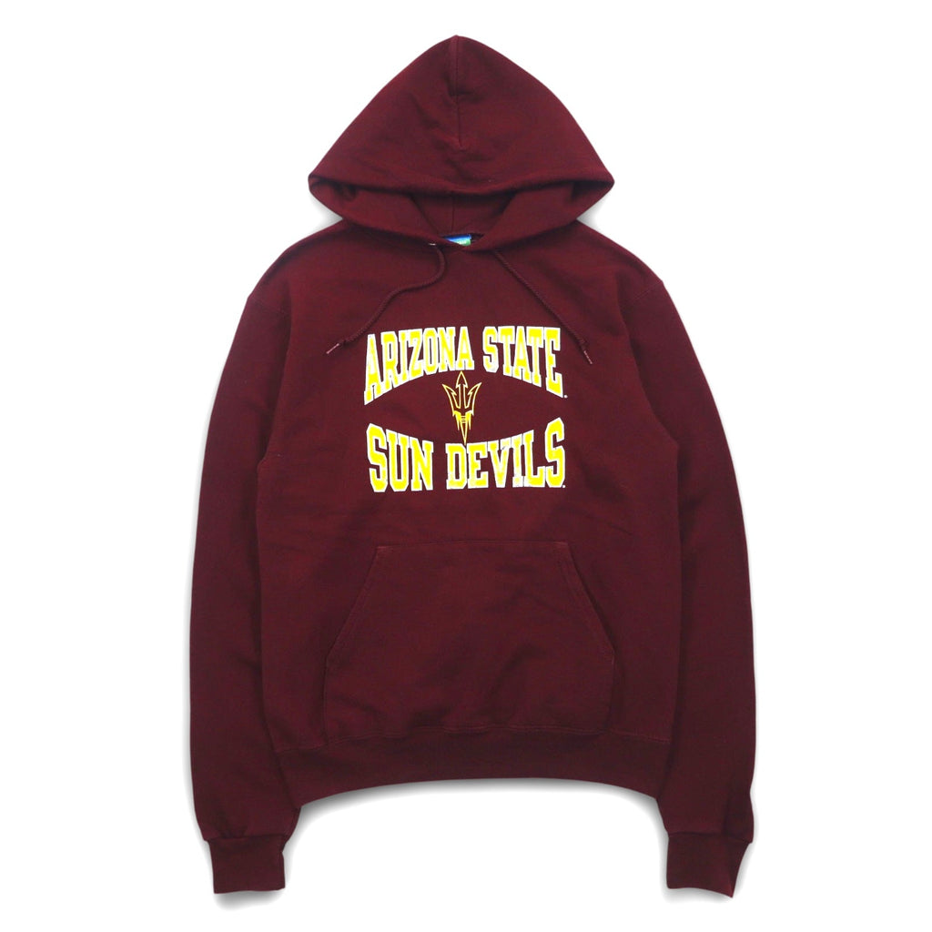 CHAMPION Felpa con cappuccio a pullover stampa college S Bordeaux ECO FLEECE Felpato internamente ARIZONA STATE SUN DEVILS Made in Nicaragua