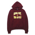 CHAMPION Felpa con cappuccio a pullover stampa college S Bordeaux ECO FLEECE Felpato internamente ARIZONA STATE SUN DEVILS Made in Nicaragua