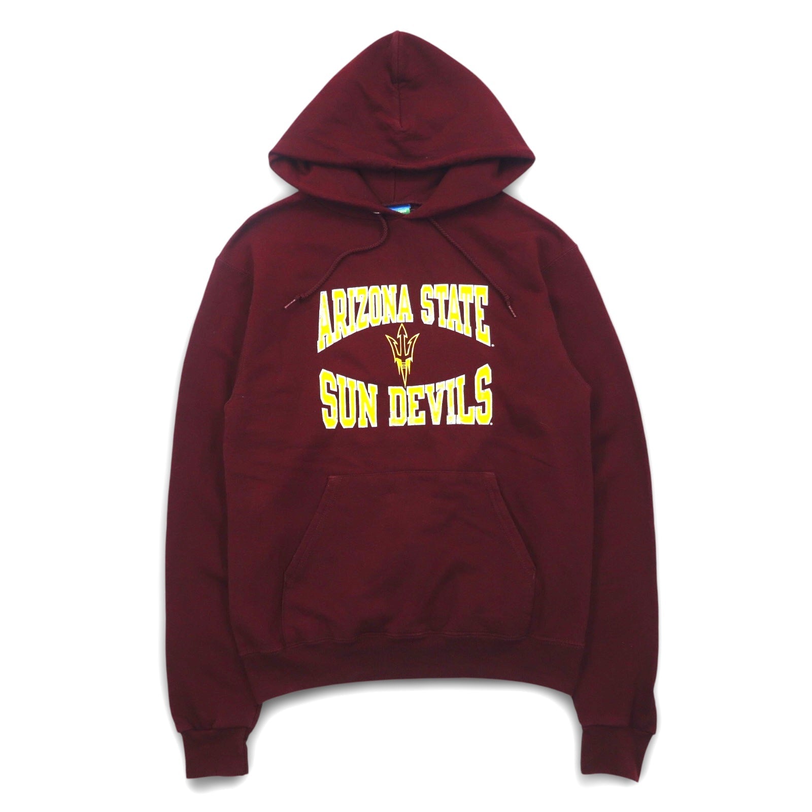 CHAMPION Felpa con cappuccio a pullover stampa college S Bordeaux ECO FLEECE Felpato internamente ARIZONA STATE SUN DEVILS Made in Nicaragua