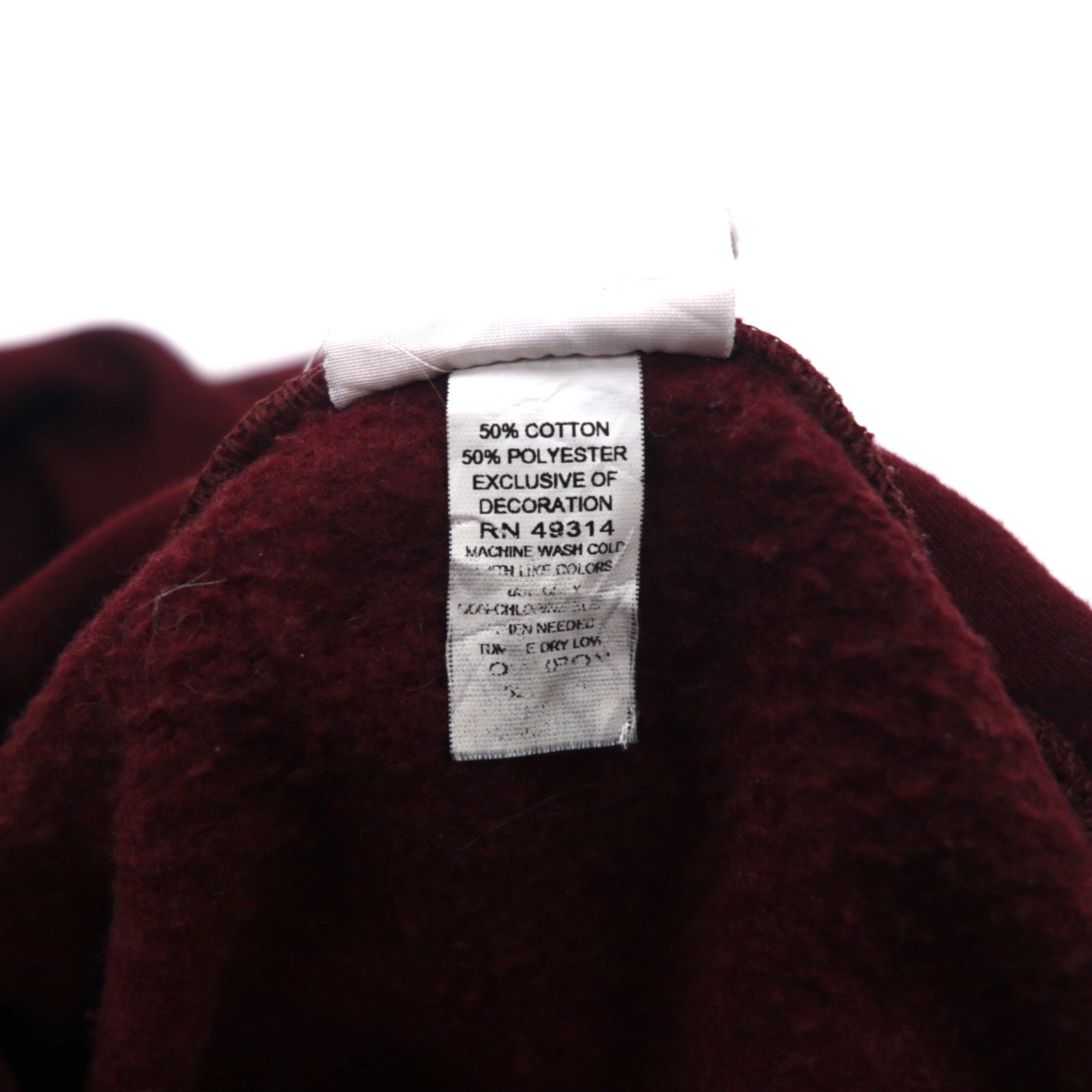 CHAMPION Felpa con cappuccio a pullover stampa college S Bordeaux ECO FLEECE Felpato internamente ARIZONA STATE SUN DEVILS Made in Nicaragua