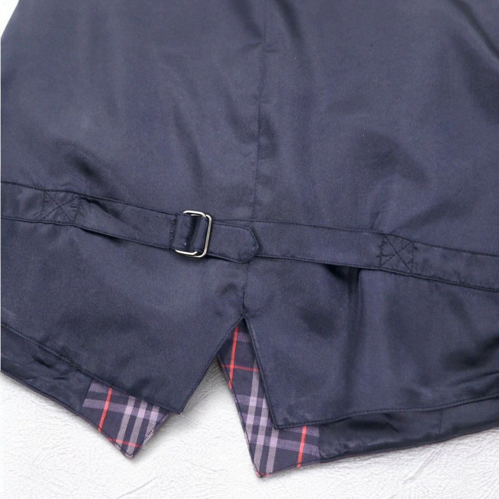 Burberrys オールド ノバチェック ジレ ベスト M ネイビー コットン