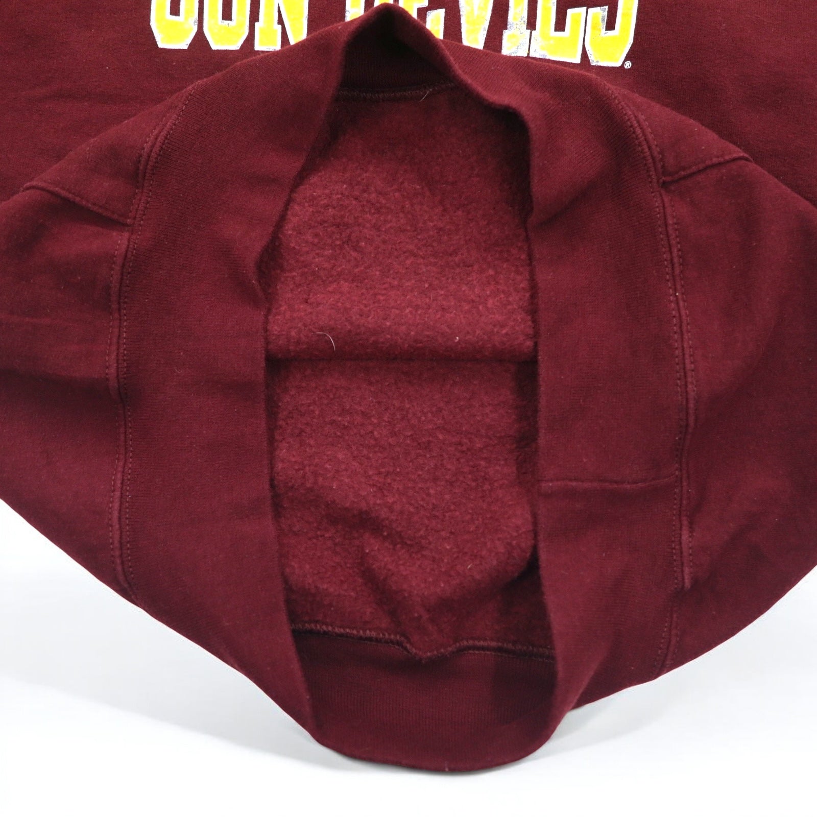 CHAMPION Felpa con cappuccio a pullover stampa college S Bordeaux ECO FLEECE Felpato internamente ARIZONA STATE SUN DEVILS Made in Nicaragua