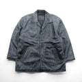 U.S. AIR FORCE COMMANDING OFFICER レザー カーコート ジャケット XL ブラック