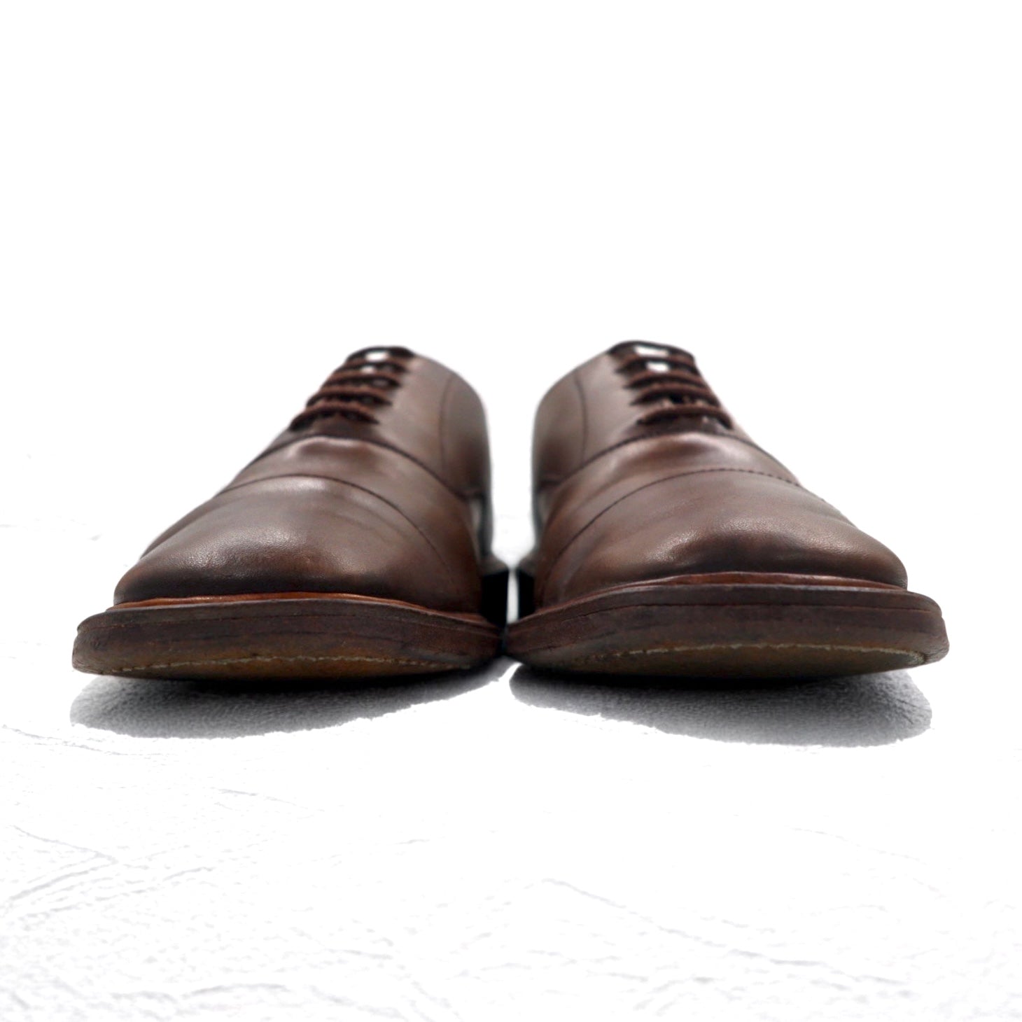 Tricker's × Margaret Howell Scarpe eleganti Made in England 24.5-25cm Marrone Pelle Goodyear Welted Cap-toe 6395