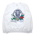 Felpa stampata Tultex, anni '90, Made in USA, 2XL, bianca, cotone, USF&F Sugar Bowl