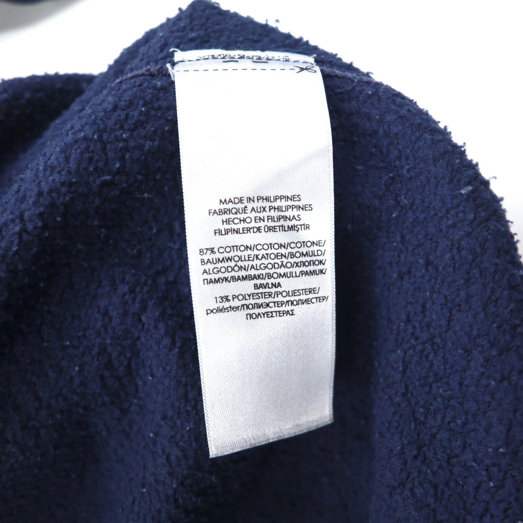 POLO RALPH LAUREN - Felpa girocollo con V anteriore, taglia S, navy, cotone, stampa logo RL