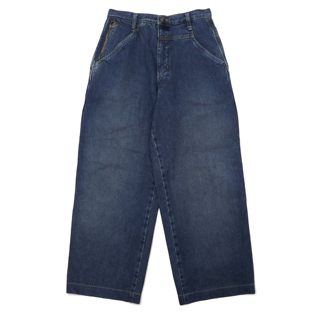 MARITHE FRANCOIS GIRBAUD Jeans affusolati a sacco S blu cotone chiusura lampo made in Japan