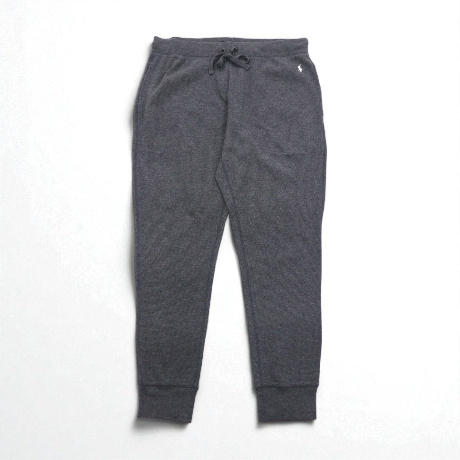 POLO RALPH LAUREN Pantaloni termici easy jogger XL grigi con ricamo small pony SLEEPWEAR