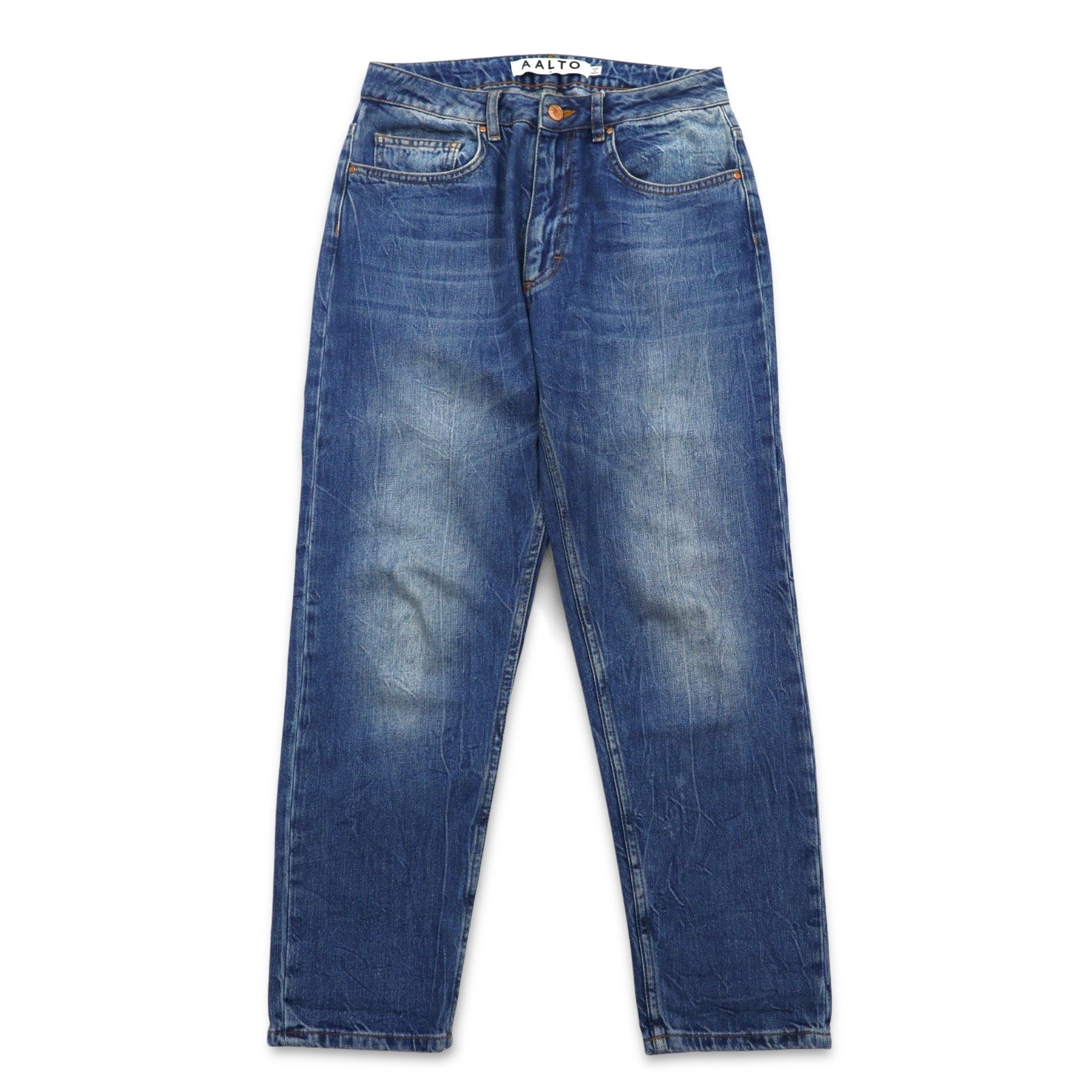 AALTO Jeans in denim affusolati taglia 34 indaco blu PRA3-LM-1001 Made in Turchia
