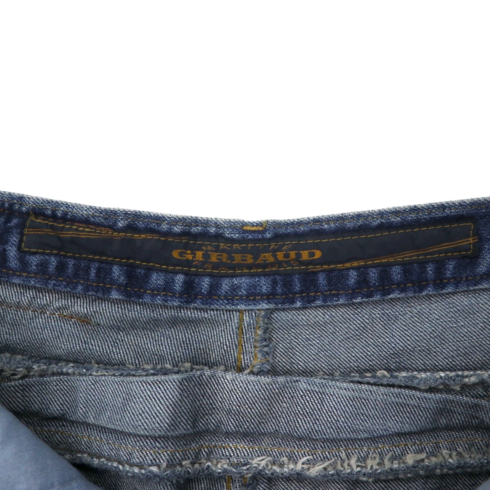 MARITHE FRANCOIS GIRBAUD Jeans affusolati a sacco S blu cotone chiusura lampo made in Japan
