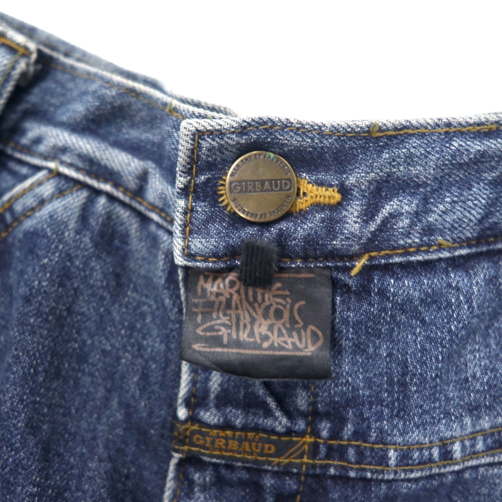 MARITHE FRANCOIS GIRBAUD Jeans affusolati a sacco S blu cotone chiusura lampo made in Japan