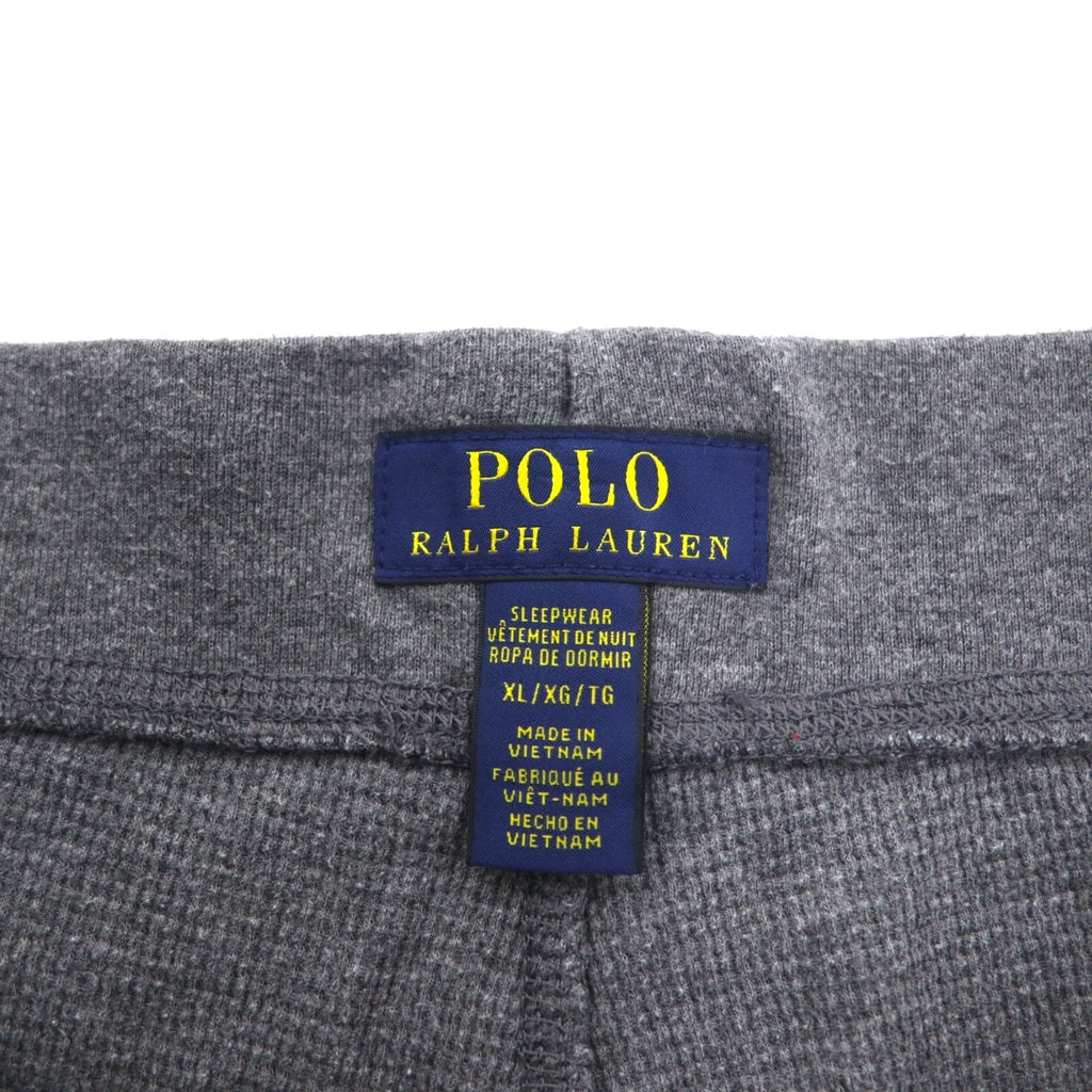 POLO RALPH LAUREN サーマル イージーパンツ ジョガーパンツ XL グレー スモールポニー刺繍 SLEEPWEAR
